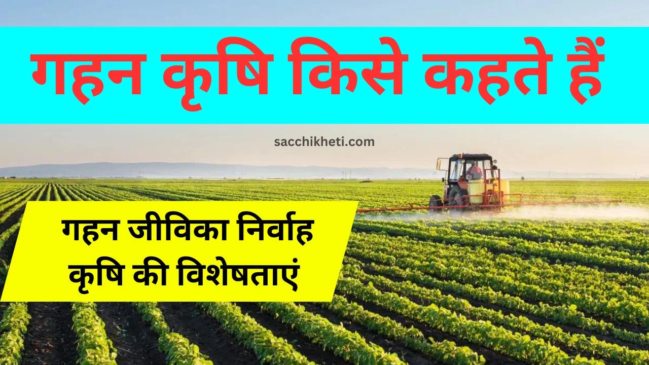 गहन कृषि किसे कहते हैं 2023 | gahan krishi kise kahate hain