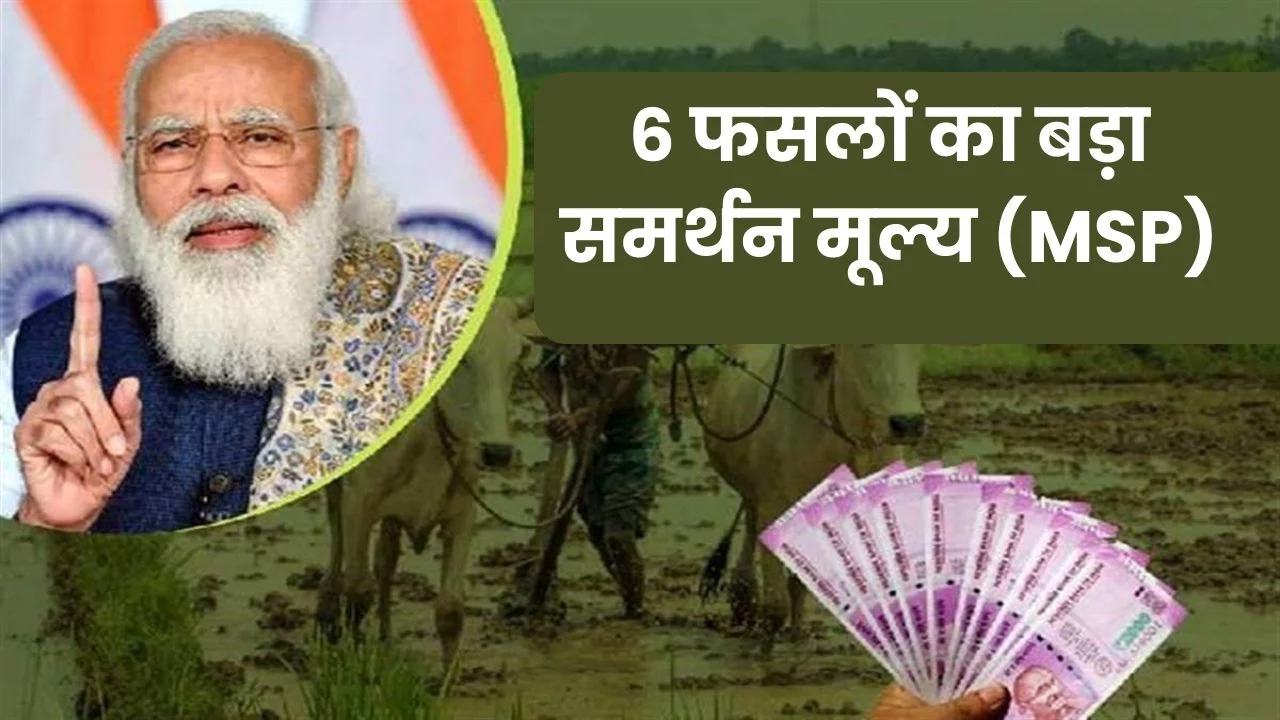 6 फसलों का बड़ा समर्थन मूल्य (MSP) जाने नया सरकारी रेट क्या है
