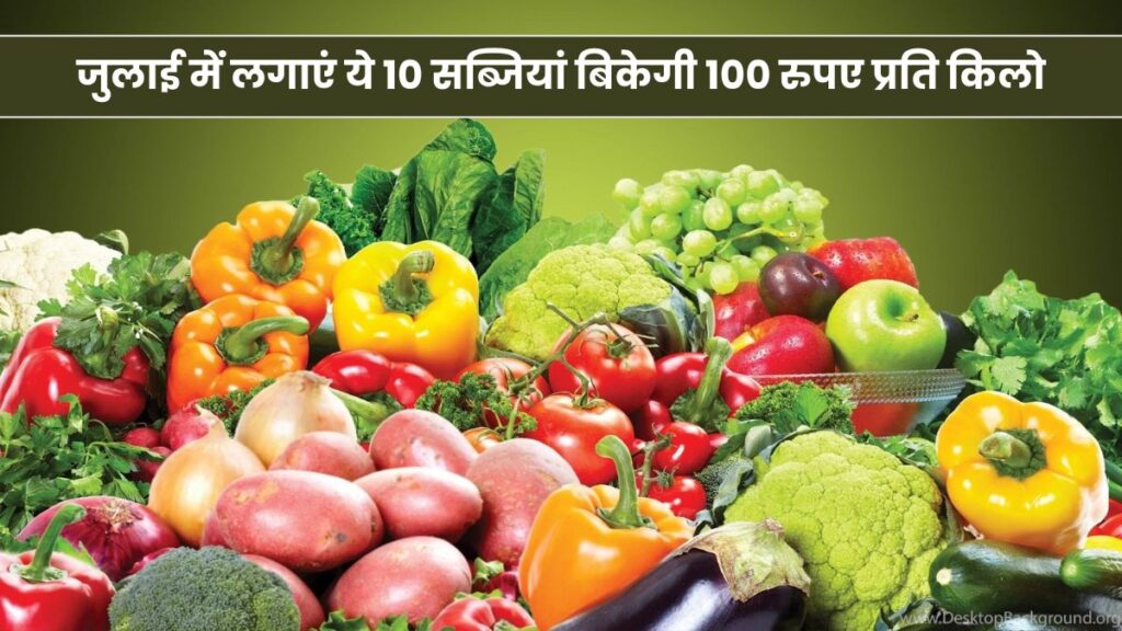 जुलाई में लगाएं ये 10 सब्जियां बिकेगी 100 रुपए प्रति किलो, मात्र 30 दिनों में ही बना देगी लखपति