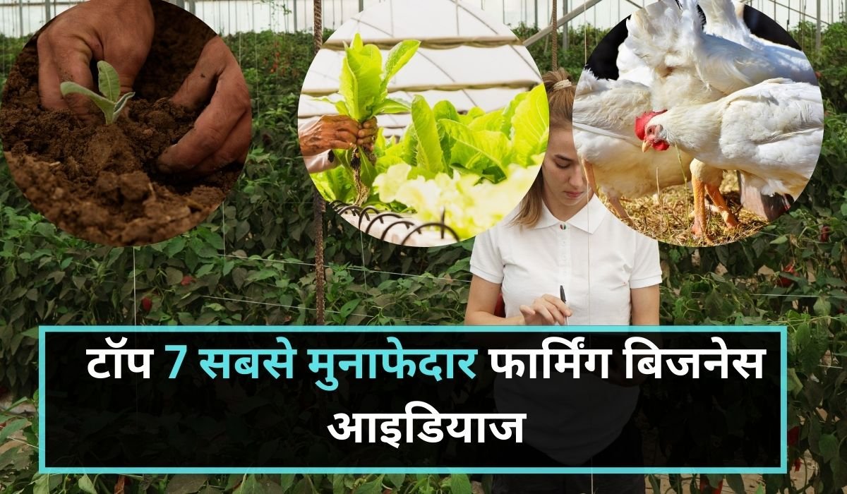 टॉप 7 सबसे मुनाफेदार फार्मिंग बिजनेस आइडियाज, कम निवेश में कमाएं लाखों रुपये प्रति महीना