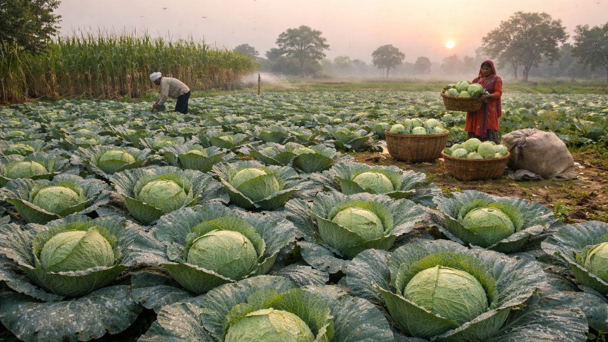पत्ता गोभी की खेती, कम लागत, ज्यादा दाम, नई तकनीक से पत्ता गोभी की खेती का कमाल पत्ता गोभी की खेती, कम लागत, ज्यादा दाम, नई तकनीक से पत्ता गोभी की खेती का कमाल
