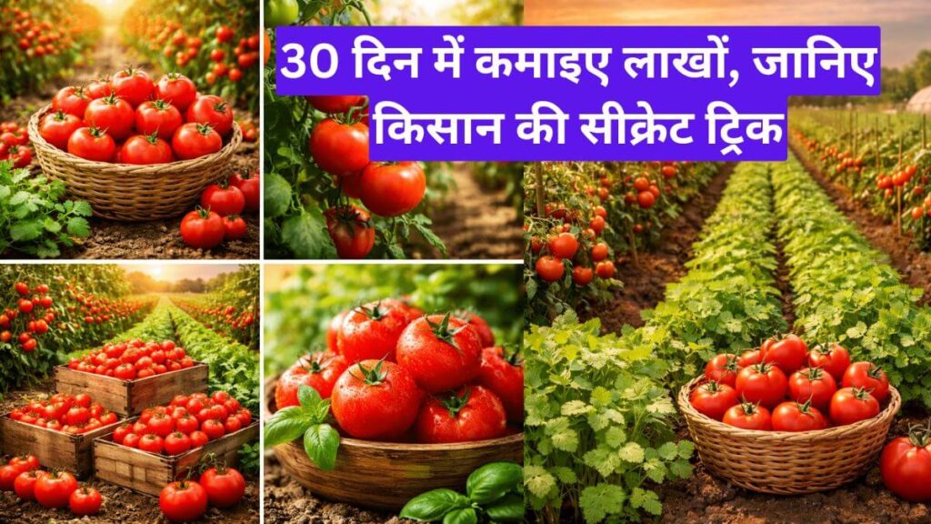 गर्मी में टमाटर की खेती और 30 दिन में कमाइए लाखों, जानिए किसान की सीक्रेट ट्रिक